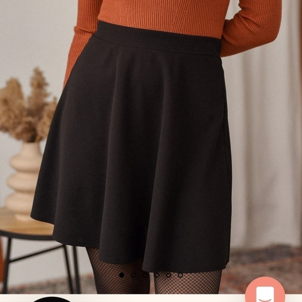 Rachel Size XS Maroon Tory Skater Mini Skirt